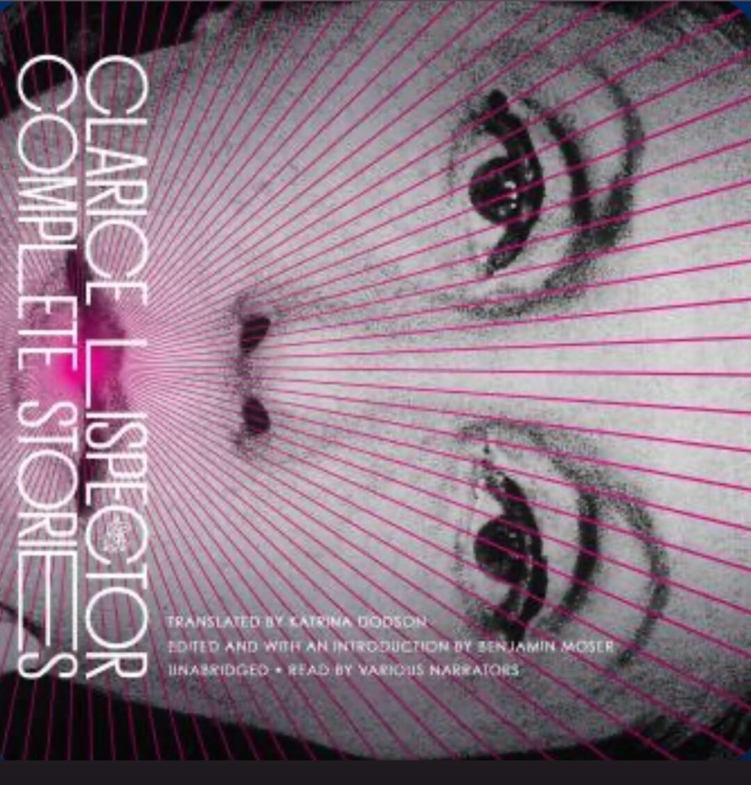 The cover of Clarice Lispector's collection of short stories featuring her eyes gazing out at the reader.